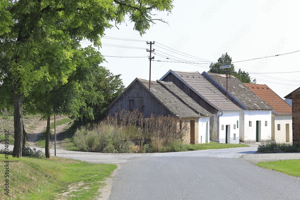 Kellergasse im Weinviertel