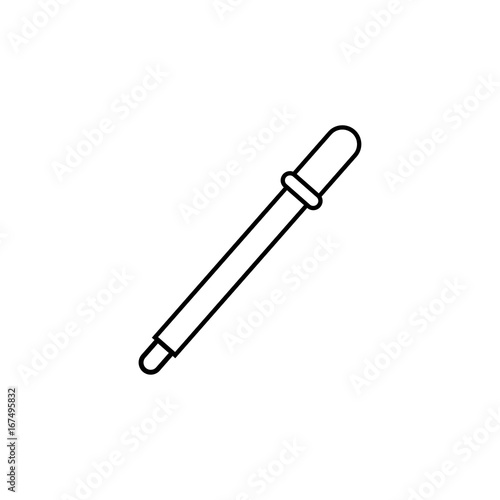 medica pipette simple linear icon