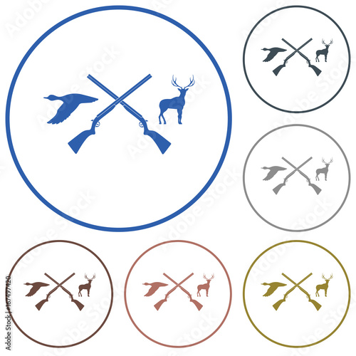 Hunting club logo icon