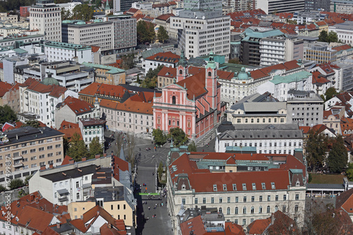 Ljubljana City Aerial Slovenia