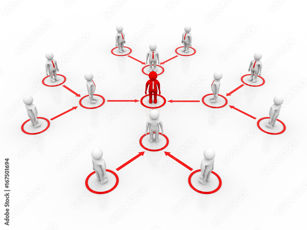 3d rendering business network concept 3d rendering business network concept