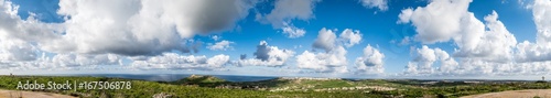 Panoramic view of the coast of Gozo