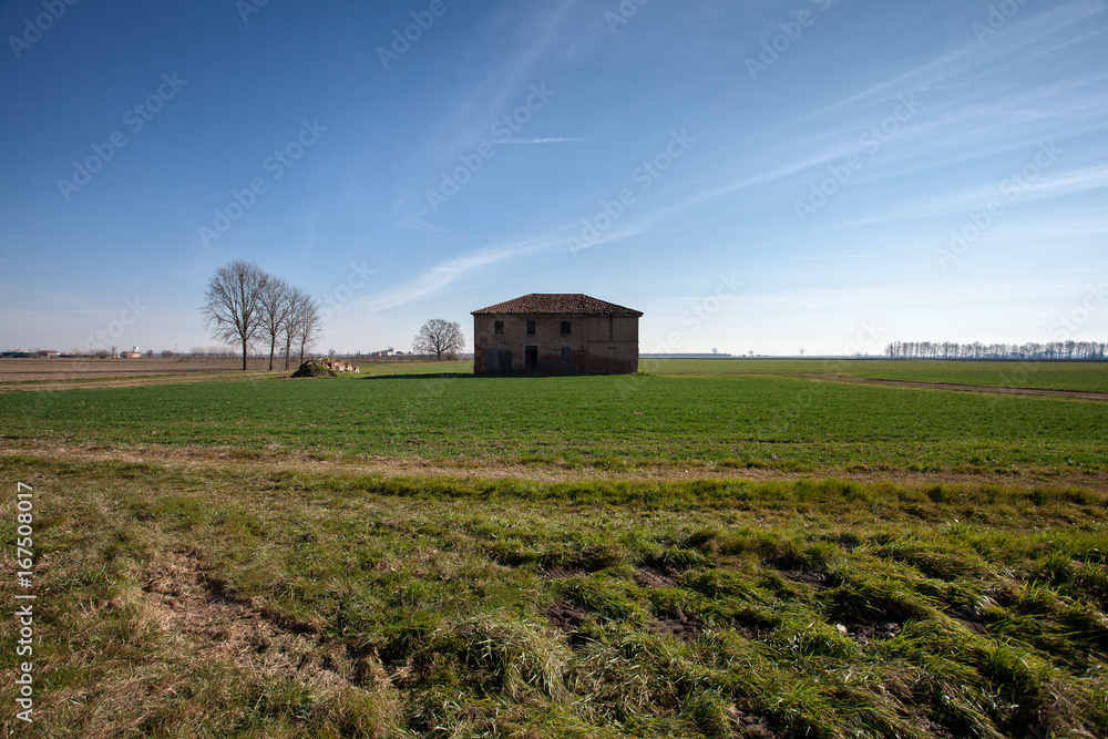 Country farmhouse abandoned in the Po Valley Country farmhouse abandoned in the Po Valley