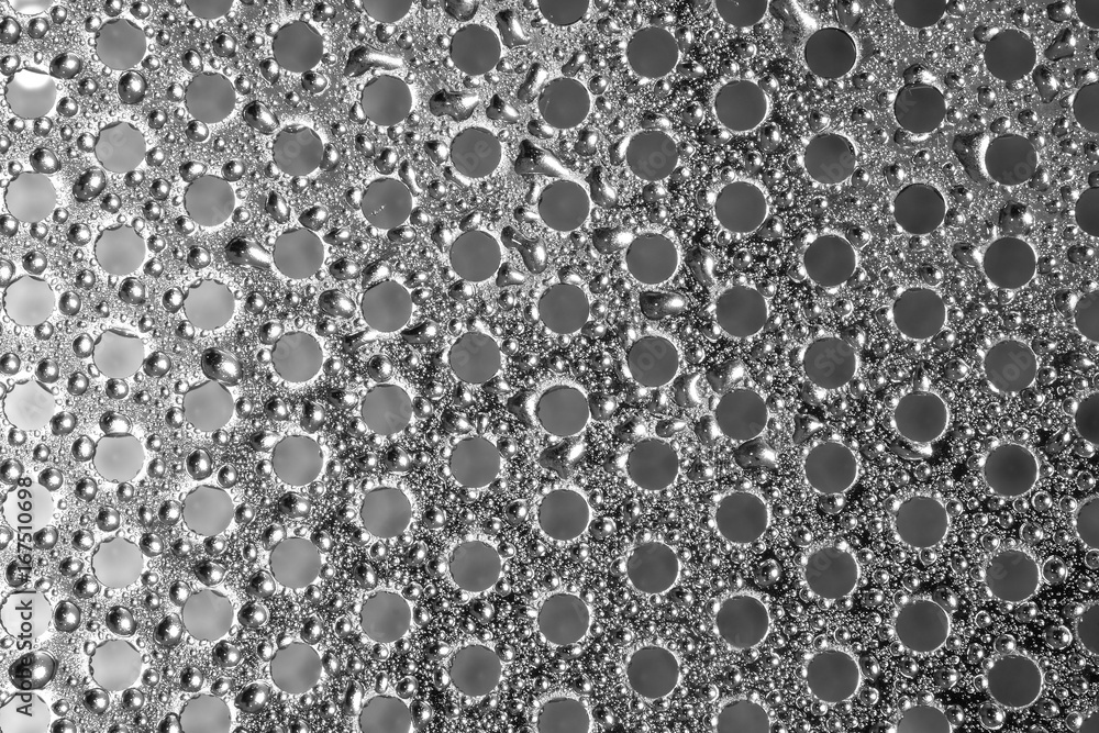 texture of metal circular hole plate and dew drop texture of metal circular hole plate and dew drop