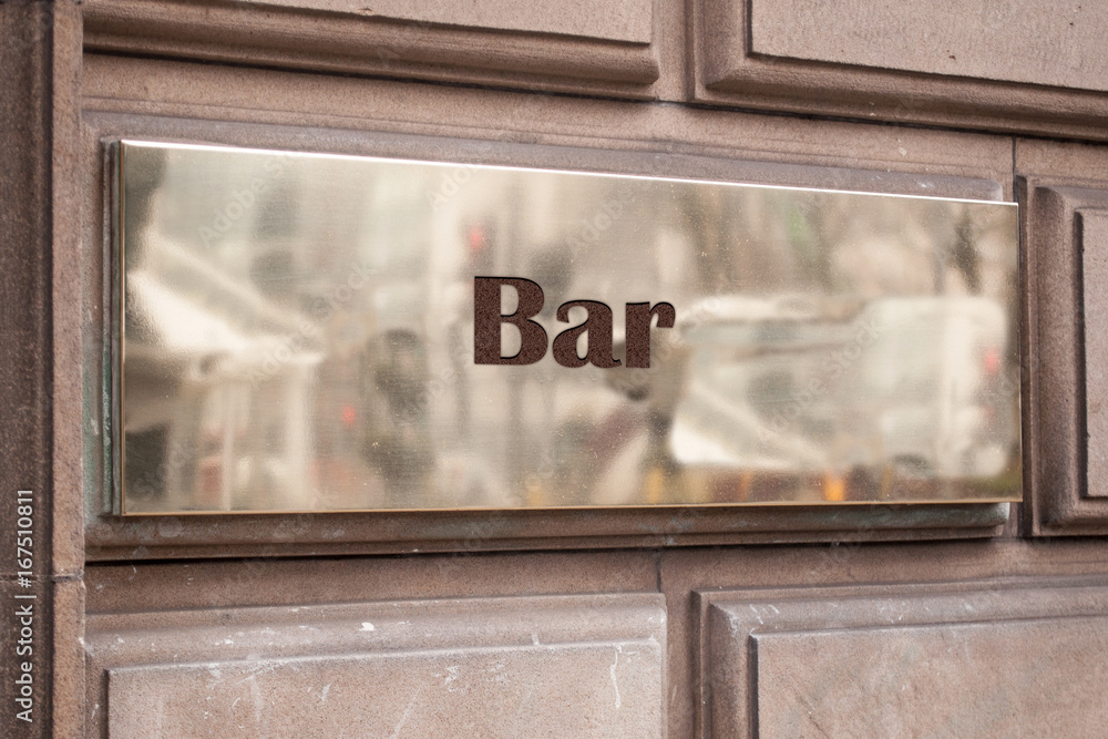 Obraz premium Schild 205 - Bar