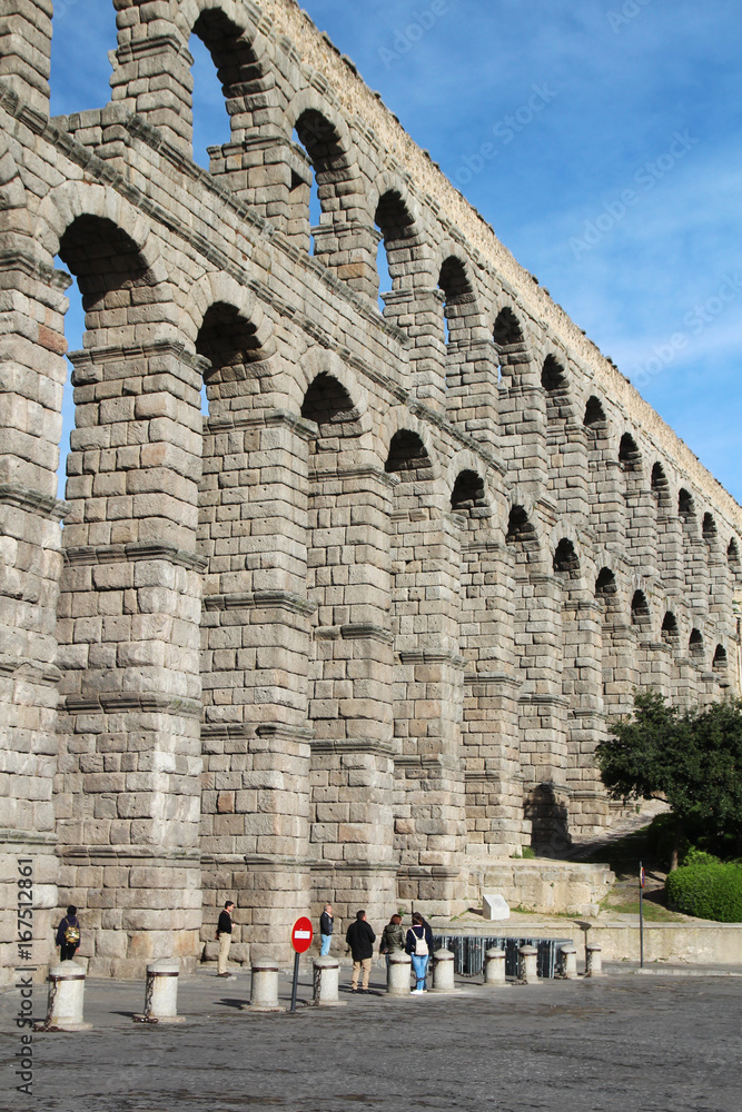An aqueduct in Segovia, Spain 