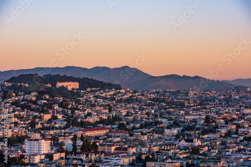 The Bernal Heights Park View of the Golden Gate Bridge