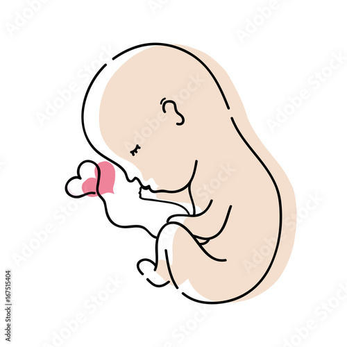 new life and baby with umbilical cord