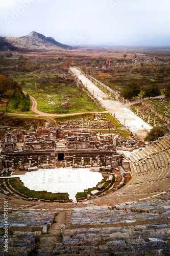 Theater at Ephesus Viewing the Harbor Road