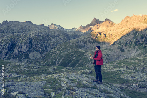 Man flying a drone.