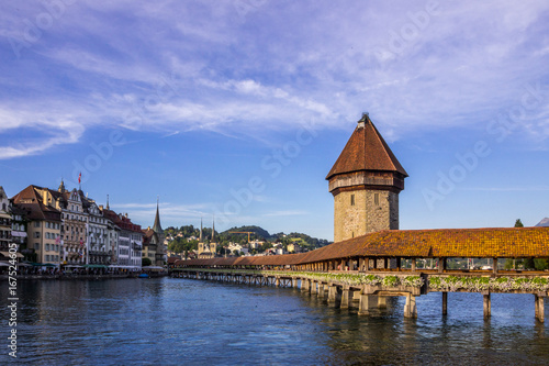 Chapel Bridge in Lucerne in Switzerland © tmag