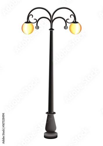 pillar with a lamp