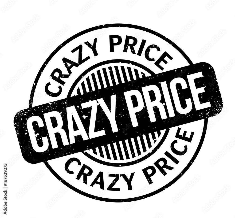 Crazy Price rubber stamp. Grunge design with dust scratches. Effects can be easily removed for a clean, crisp look. Color is easily changed. Crazy Price rubber stamp. Grunge design with dust scratches. Effects can be easily removed for a clean, crisp look. Color is easily changed.