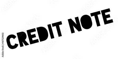 Credit Note rubber stamp. Grunge design with dust scratches. Effects can be easily removed for a clean, crisp look. Color is easily changed.