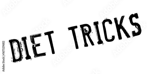 Diet Tricks rubber stamp. Grunge design with dust scratches. Effects can be easily removed for a clean, crisp look. Color is easily changed.
