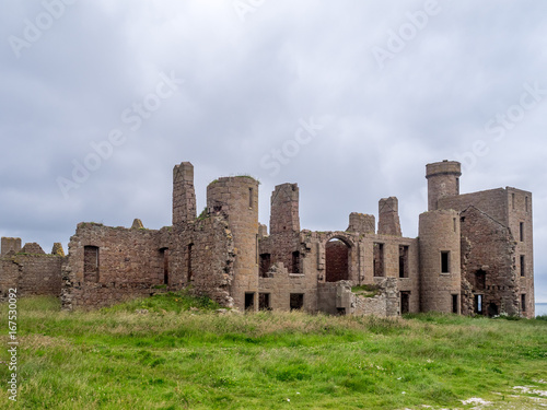 Ruins of New Slains Castle, said to be the inspiration for Dracula, Aberdeenshire, Scotland