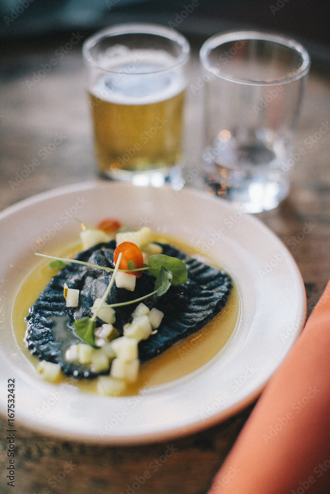 Squid Ink Stuffed Ravioli Squid Ink Stuffed Ravioli