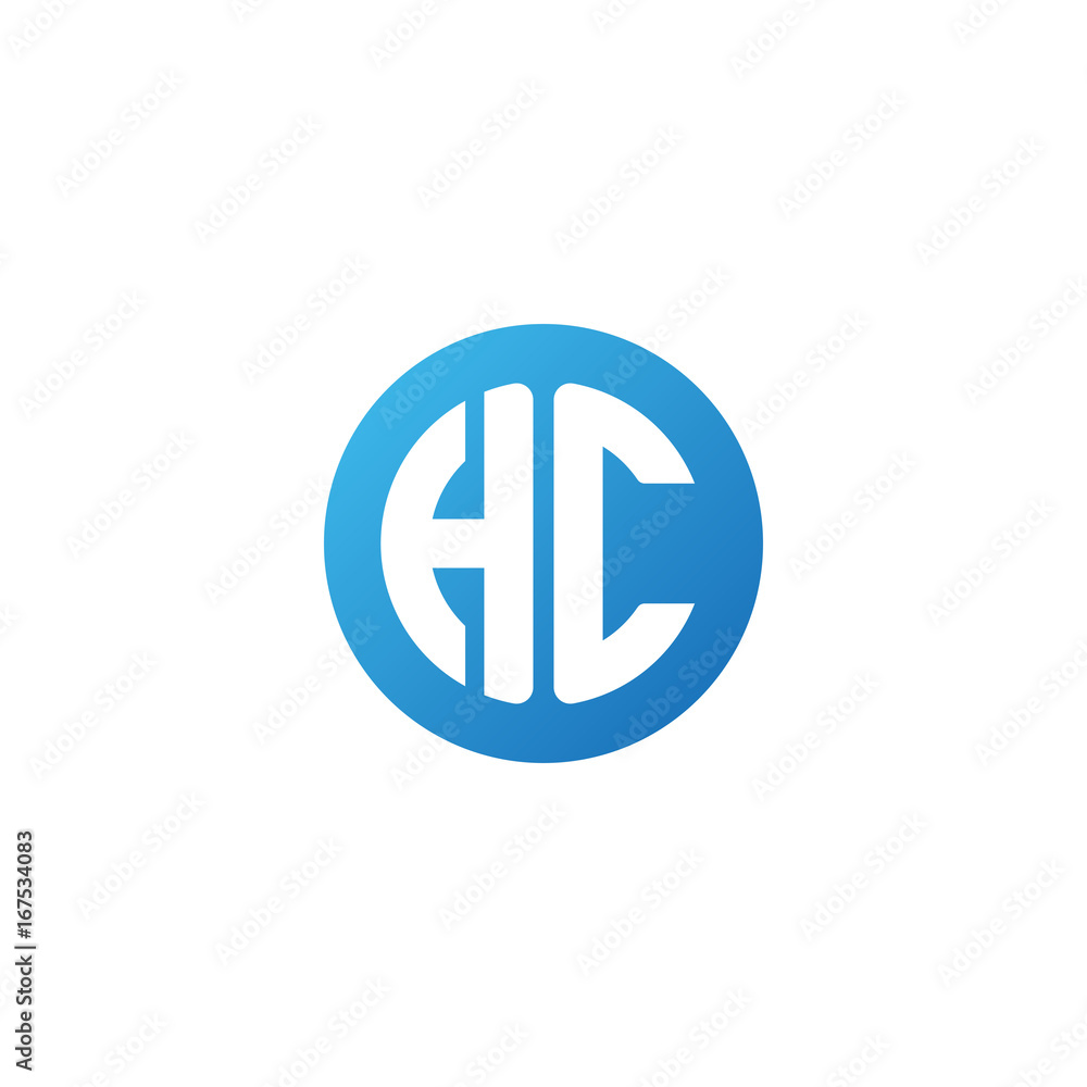 Initial letter HC, rounded letter circle logo, modern gradient blue color
Initial letter HC, rounded letter circle logo, modern gradient blue color
