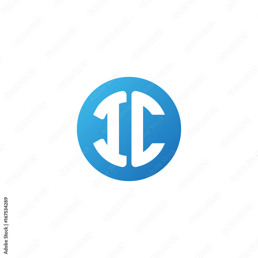 Initial letter IC, rounded letter circle logo, modern gradient blue color
Initial letter IC, rounded letter circle logo, modern gradient blue color