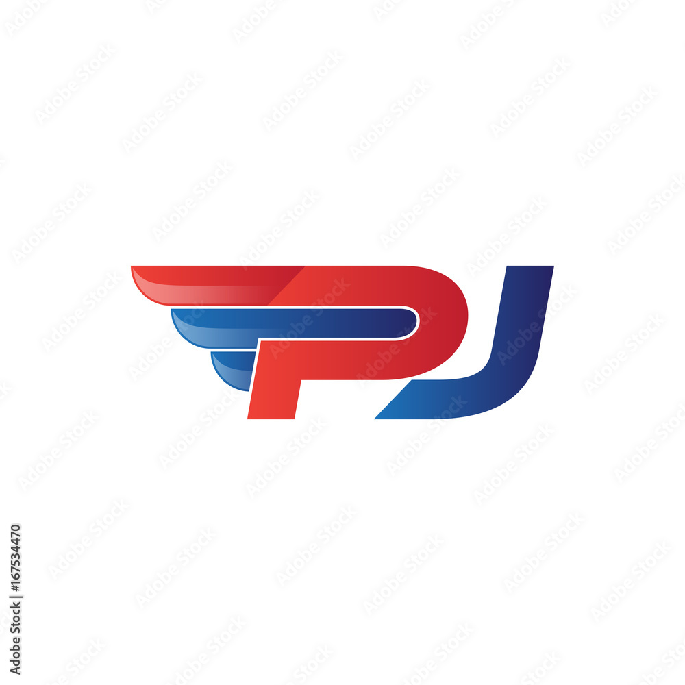 fast initial letter logo vector wing fast initial letter logo vector wing