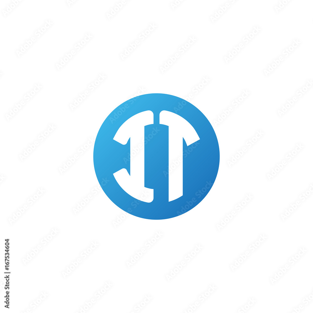 Initial letter IT, rounded letter circle logo, modern gradient blue color
Initial letter IT, rounded letter circle logo, modern gradient blue color