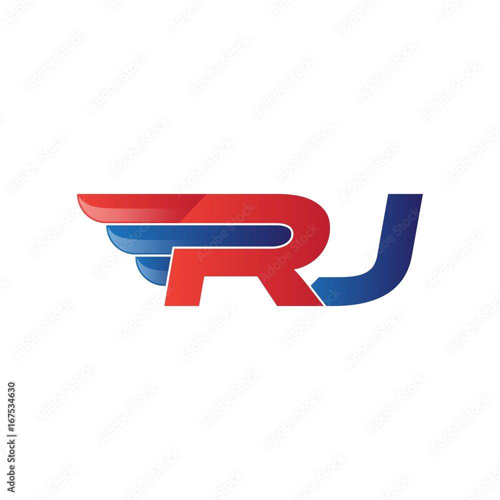 fast initial letter logo vector wing fast initial letter logo vector wing