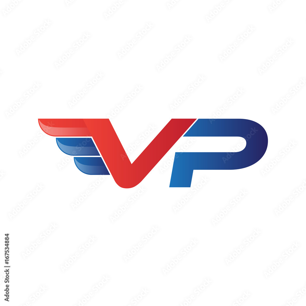 fast initial letter logo vector wing fast initial letter logo vector wing