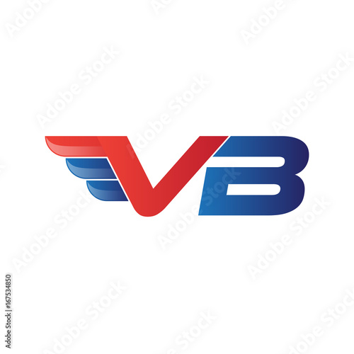 fast initial letter logo vector wing