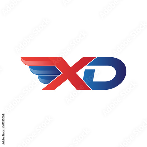Free Download fast initial letter logo vector wing - GFXLoad