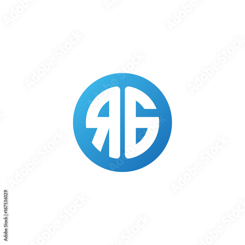Free Download Initial letter RG, rounded letter circle logo, modern gradient blue color	
 
 - GFXLoad