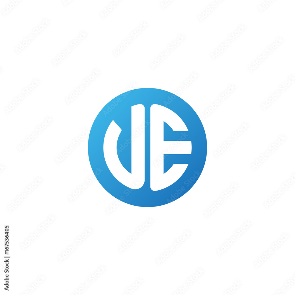 Initial letter UE, rounded letter circle logo, modern gradient blue color
Initial letter UE, rounded letter circle logo, modern gradient blue color
