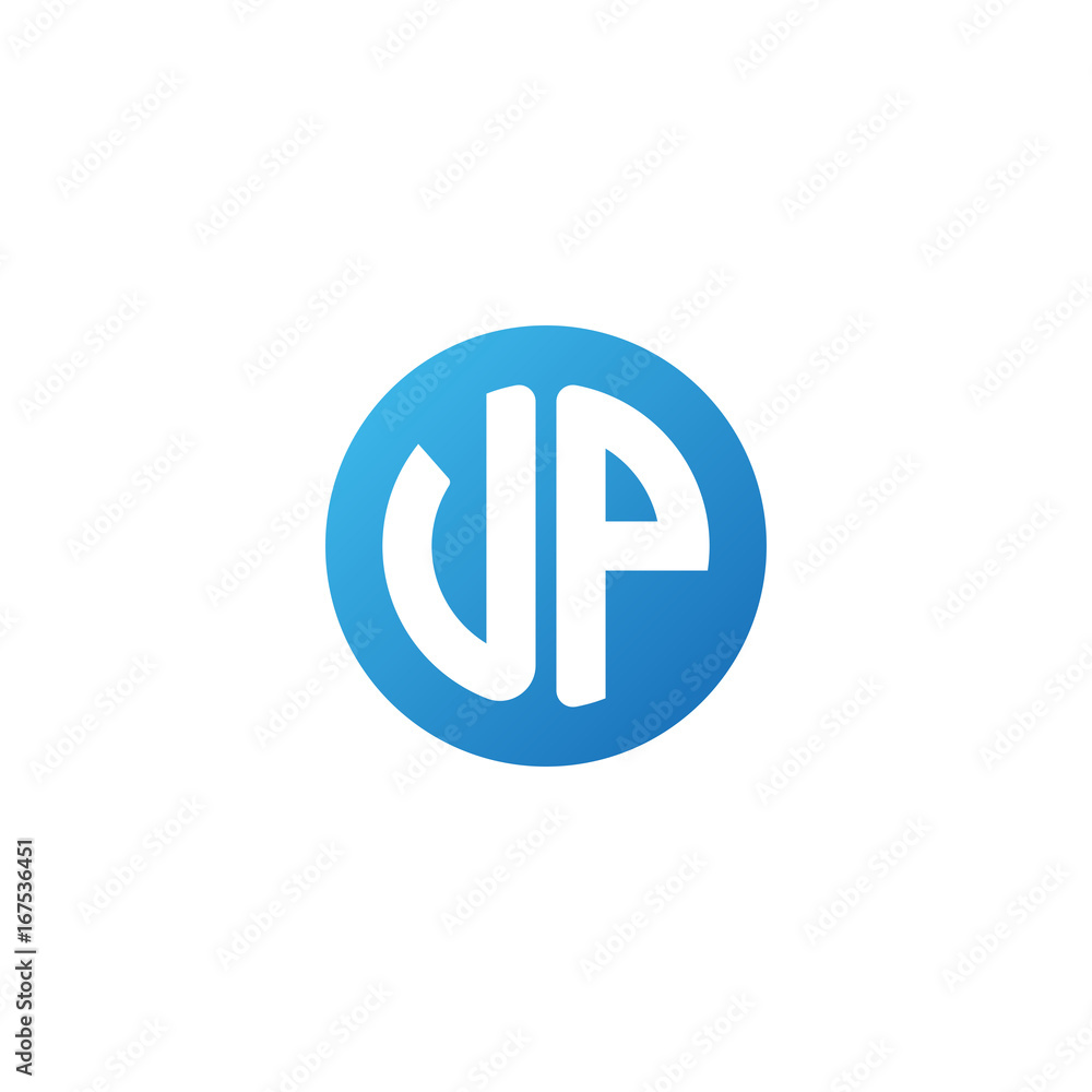 Initial letter UP, rounded letter circle logo, modern gradient blue color
Initial letter UP, rounded letter circle logo, modern gradient blue color