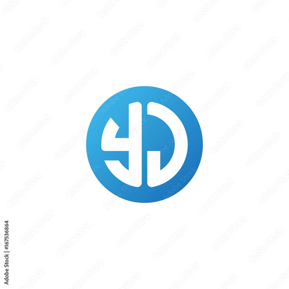 Initial letter YJ, rounded letter circle logo, modern gradient blue color
Initial letter YJ, rounded letter circle logo, modern gradient blue color