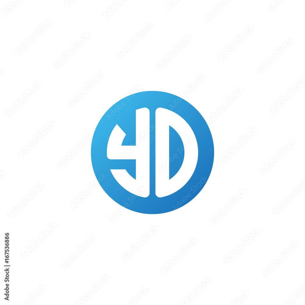 Initial letter YO, rounded letter circle logo, modern gradient blue color
Initial letter YO, rounded letter circle logo, modern gradient blue color