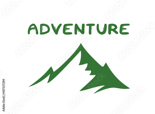 Mountain peak symbol