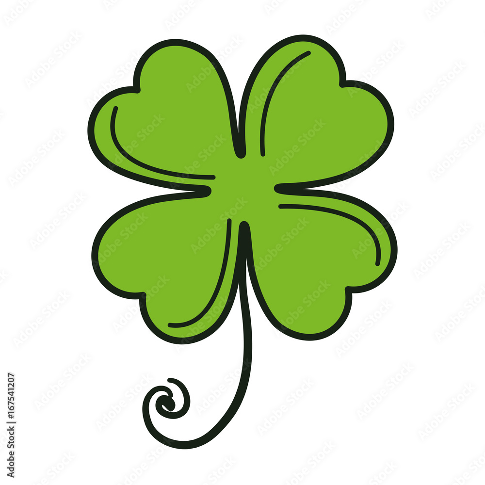 saint patrick clover icon vector illustration design saint patrick clover icon vector illustration design