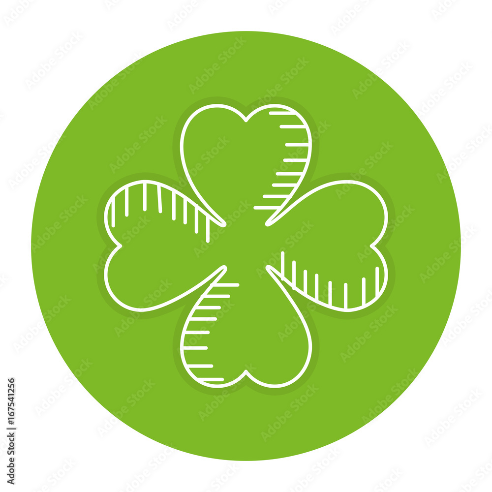 saint patrick clover icon vector illustration design saint patrick clover icon vector illustration design