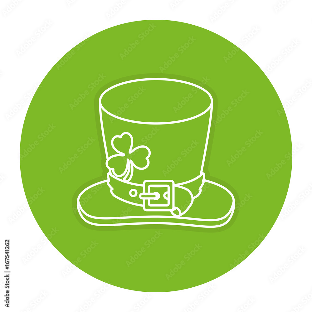 Irish elf hat saint patrick celebration vector illustration design Irish elf hat saint patrick celebration vector illustration design
