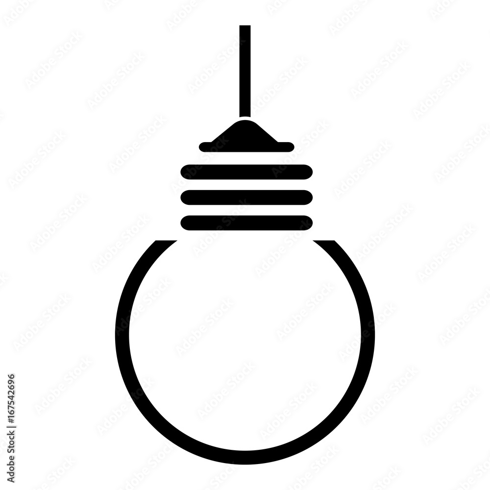 Fototapeta premium bulb light hanging isolated icon vector illustration design