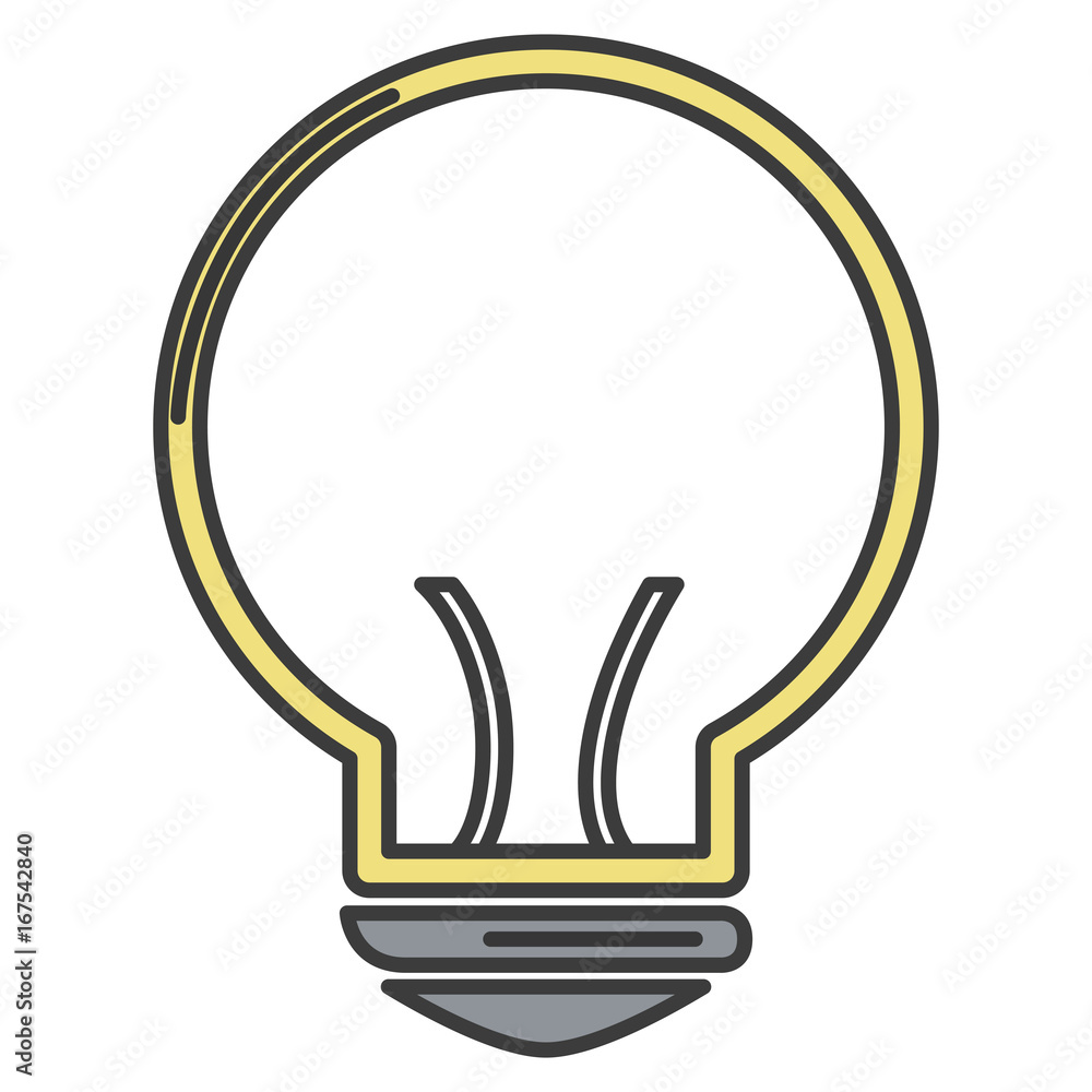 bulb light isolated icon vector illustration design