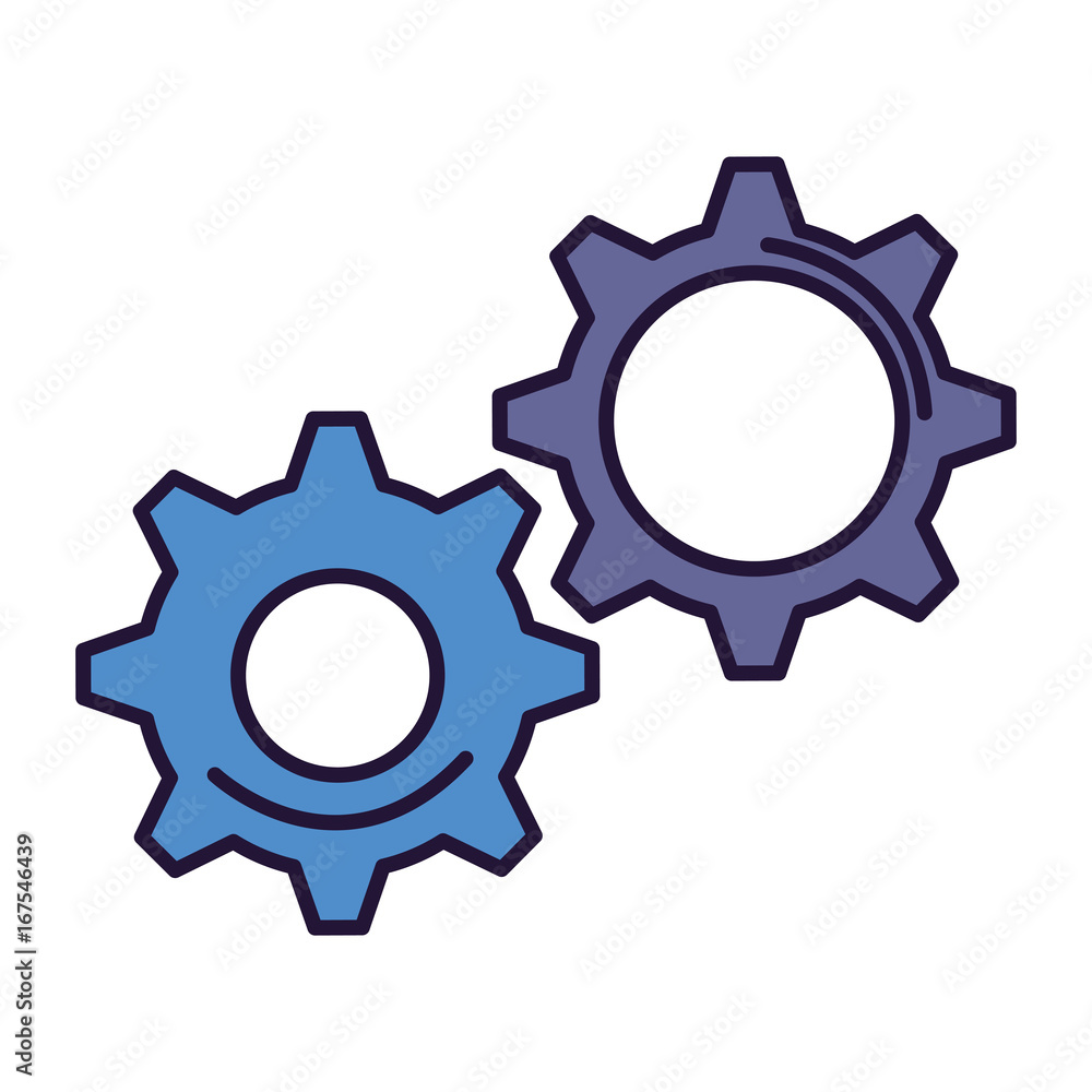 gears machinery isolated icon vector illustration design