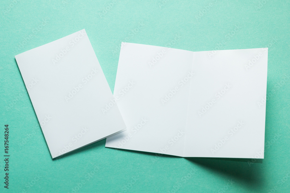 Open business cards. Template for branding identity. Isolated with clipping path. Mockup. Open business cards. Template for branding identity. Isolated with clipping path. Mockup.