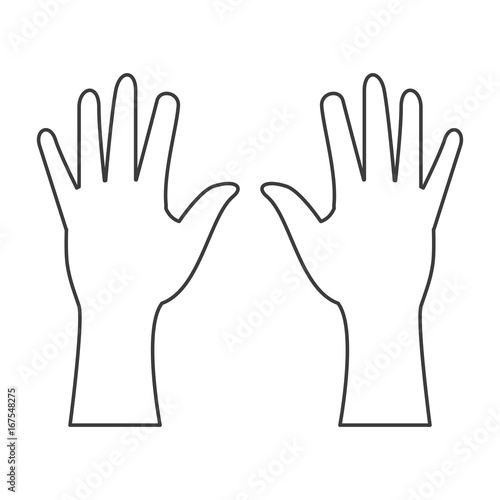 hands human isolated icon n vector illustration design