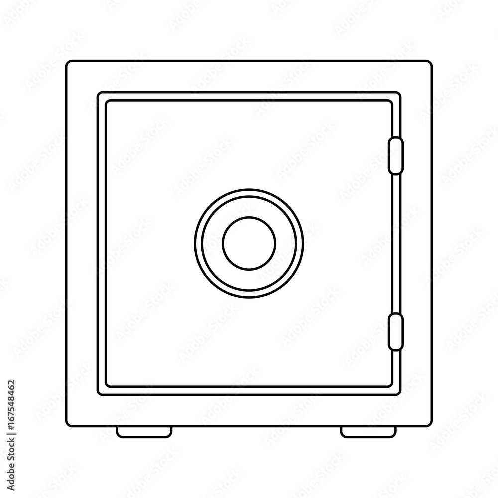 metal bank box closed safe money vector illustration metal bank box closed safe money vector illustration