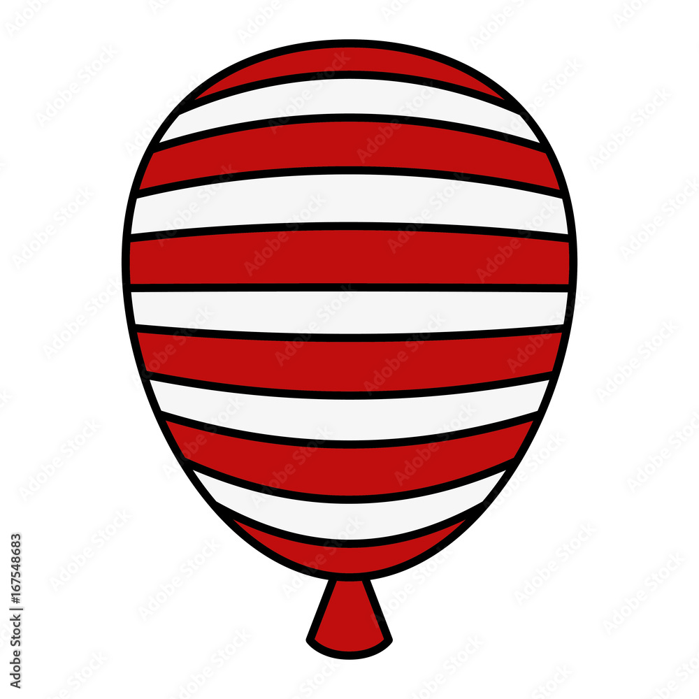usa balloon air celebration vector illustration design