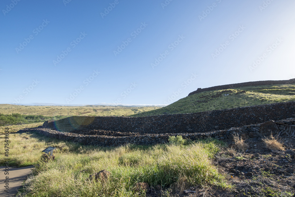 Naklejka premium PU'UKOHOLA HEIAU,Hawaii Island