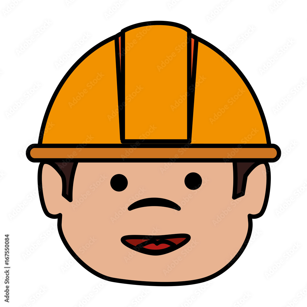 builder head avatar character icon vector illustration design builder head avatar character icon vector illustration design