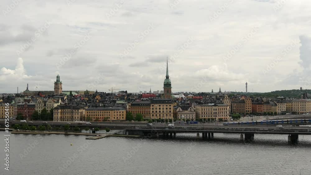 View from Sodermalm over Gamla Stan old town Stockholm Sweden View from Sodermalm over Gamla Stan old town Stockholm Sweden