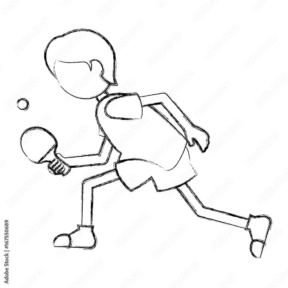 ping pong player silhouette vector illustration design ping pong player silhouette vector illustration design