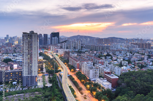 Canvas Print Xiamen East Mountain Villa Sunset